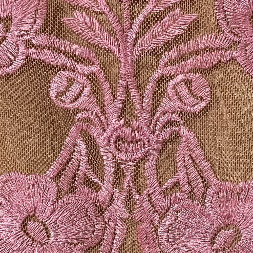 NWT For Love & Lemons Dress Temecula Pink Embroidered Maxi Size M - Picture 6 of 8